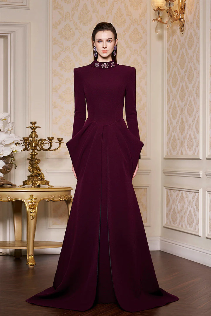 فستان حورية البحر ذو هيكل متناسق مع خصر منحوت – ليساندرا