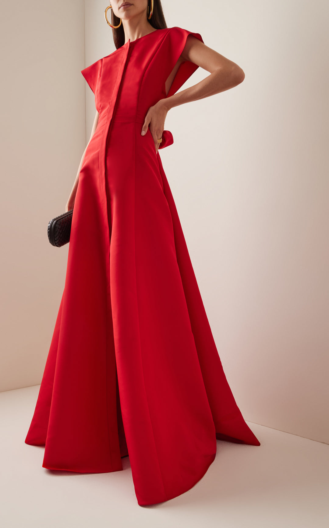 فستان بأكمام قصيرة وحزام خصر – فيفيان