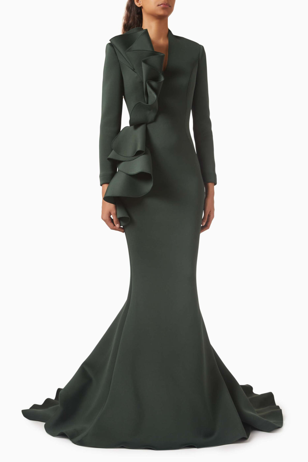 فستان من الكشكشة المنحوتة مع ذيل حورية البحر – ليلورا