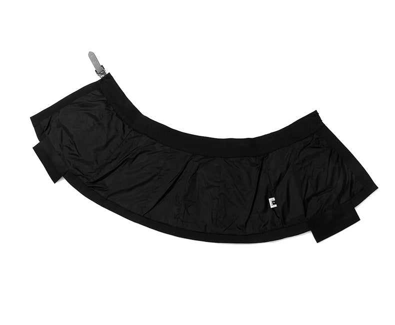 Layered Wide-Leg Pants with Belt – BASEM