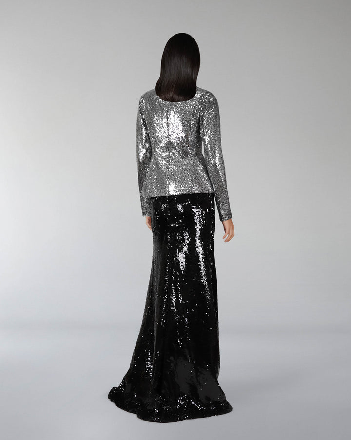 Sequined Blazer and floor-length skirt - Set