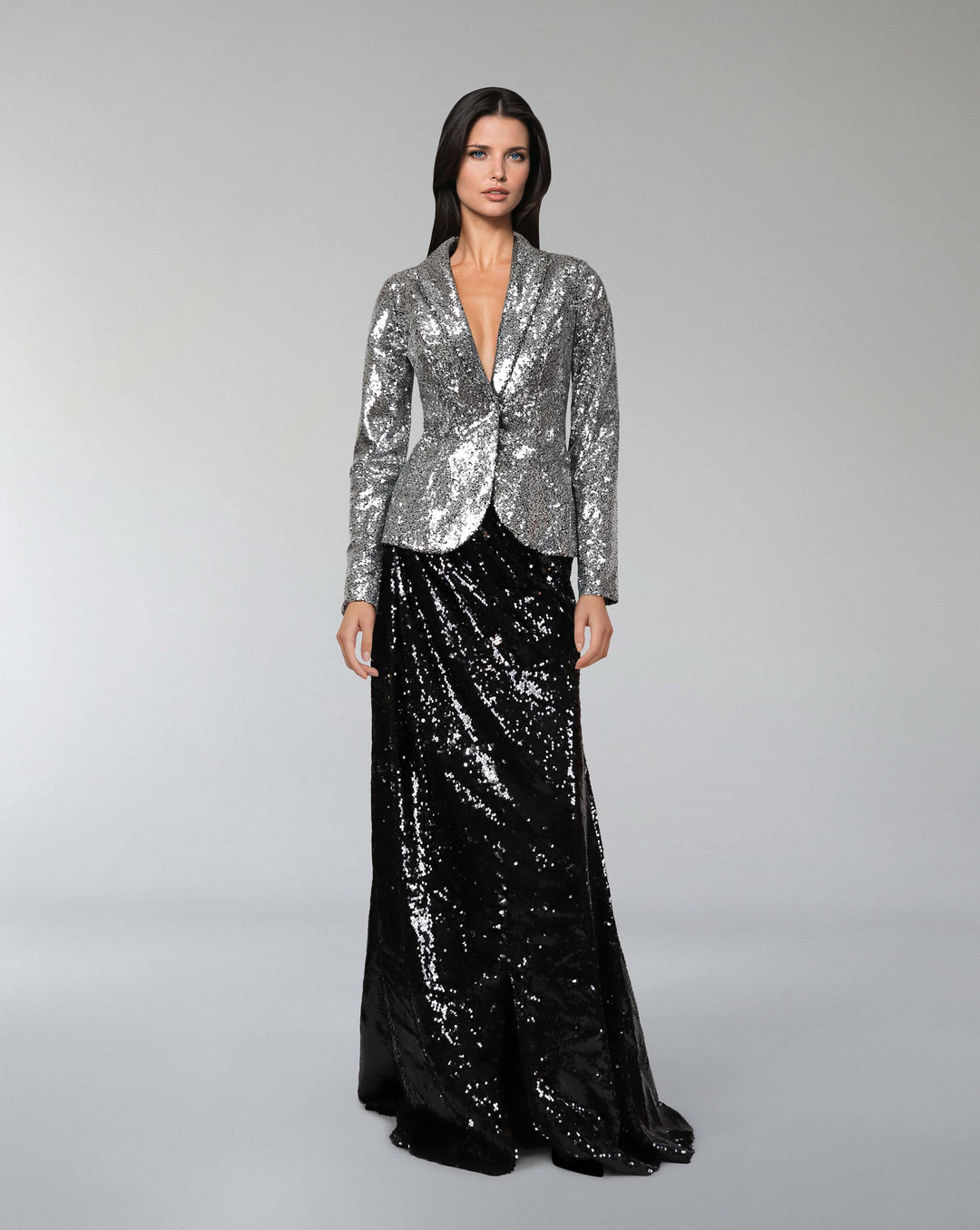 Sequined Blazer and floor-length skirt - Set