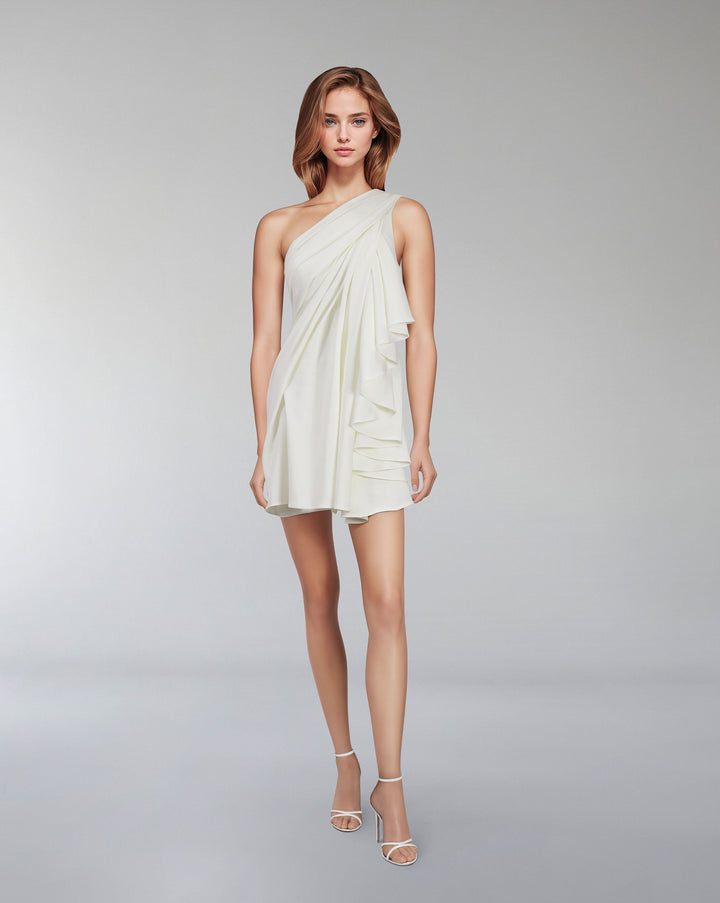 Ruffled short dress - PAMELA