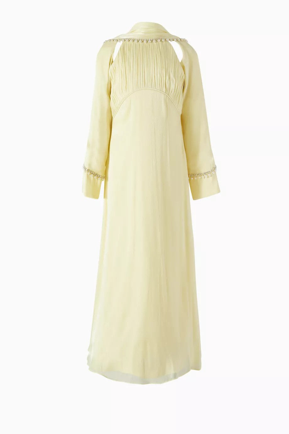 Beaded Trim Chiffon Layered Dress – NOR