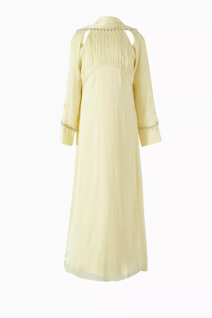 Beaded Trim Chiffon Layered Dress – NOR