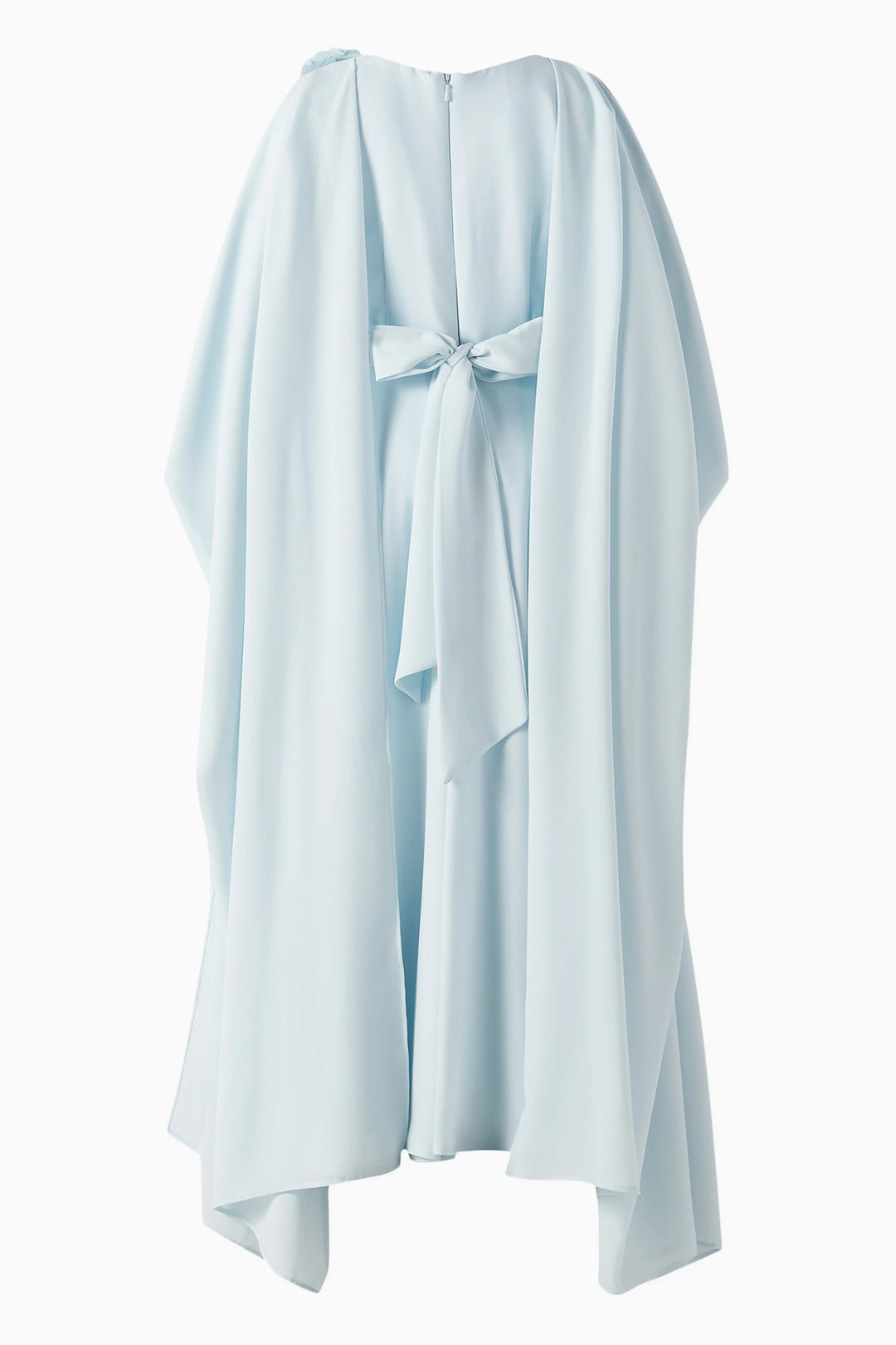 Cape Sleeve Maxi Dress with Floral Appliqué – PETAL