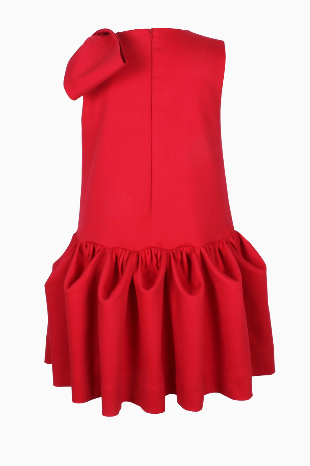 Sleeveless Peplum Dress with Sheer Shoulder Panel – PETAL