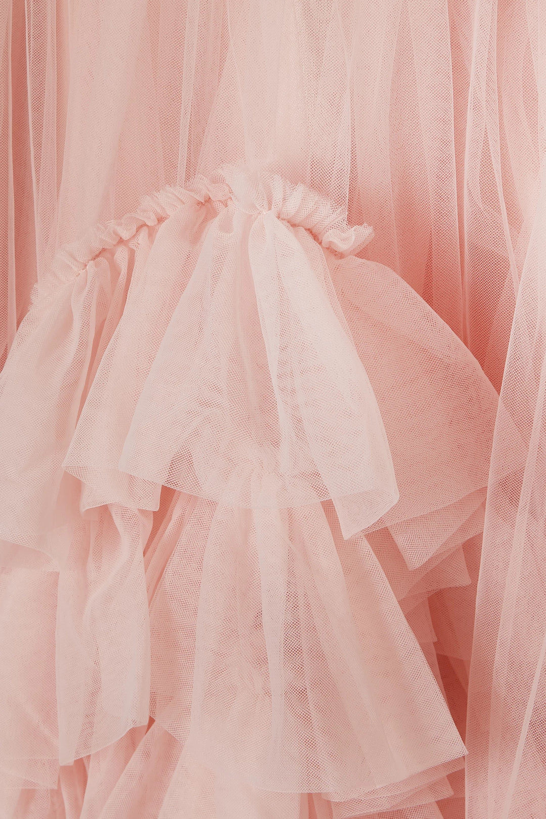 Tiered Tulle Dress with Puff Sleeves – CLOUD