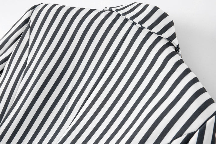 Haut à manches évasées plissées et ensemble jupe longue avec ceinture à la taille – Rosiny 