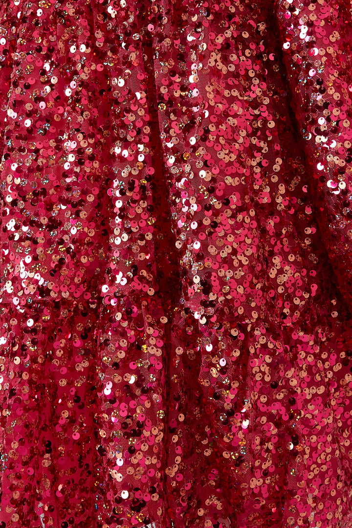 Sequin Babydoll Dress with Bow Detail – AURELIA