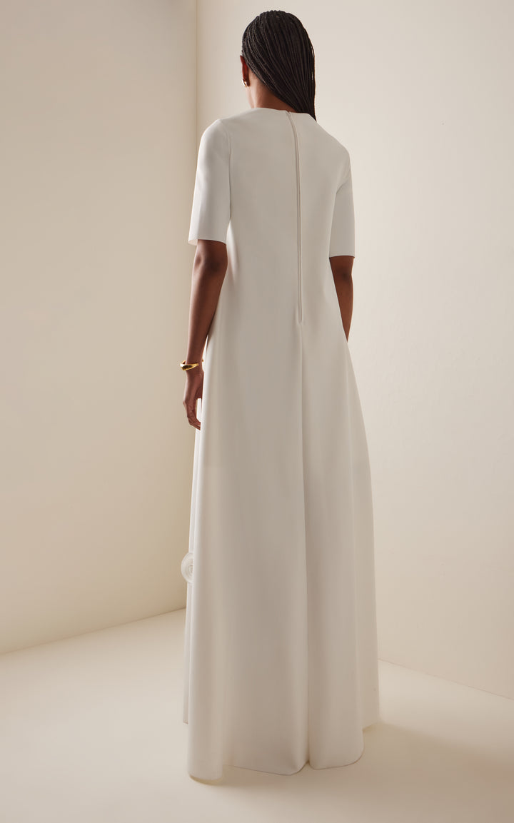 فستان مزين بالزهور بأكمام نصفية – أمارا