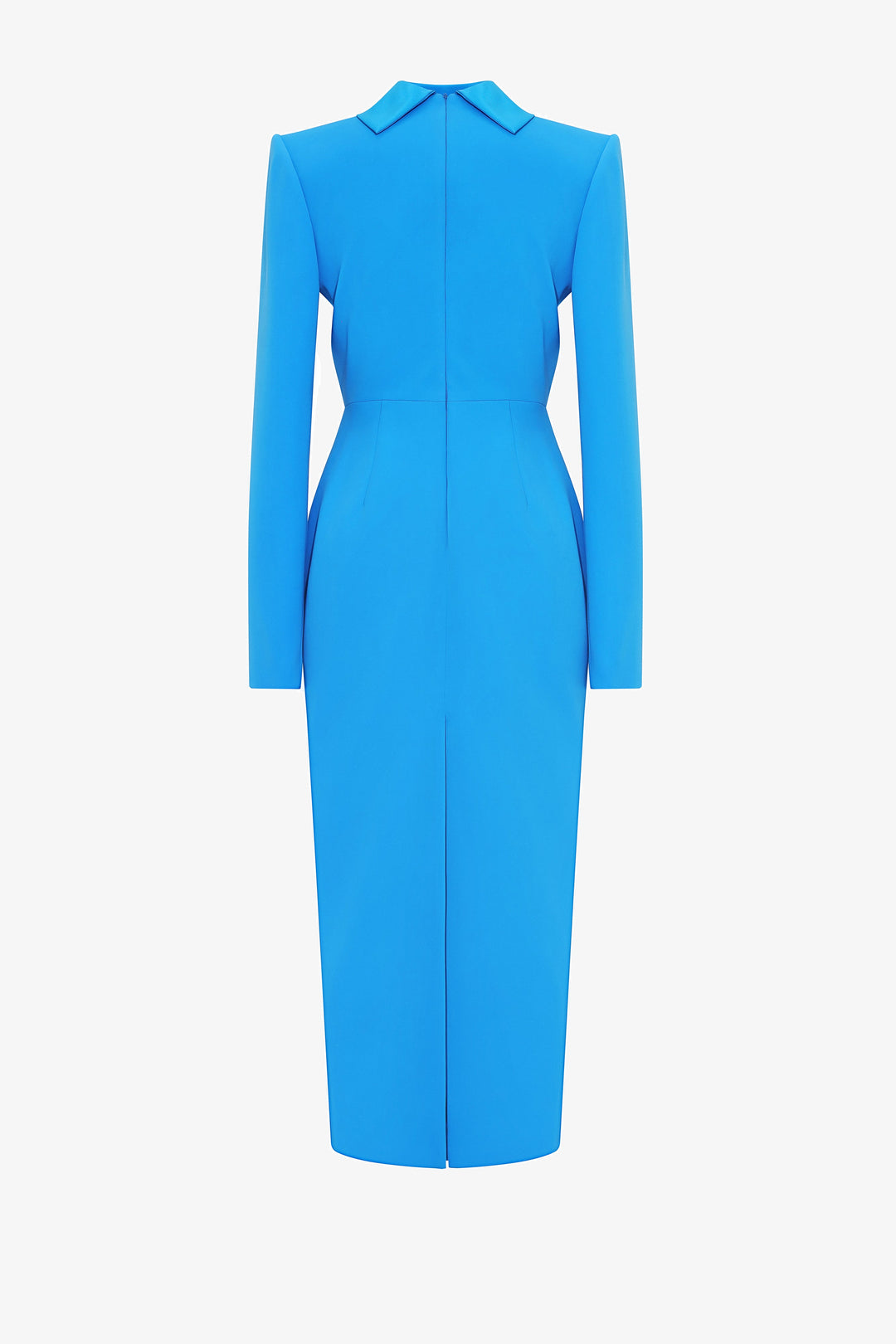 structured high-neck midi dress – CYRA