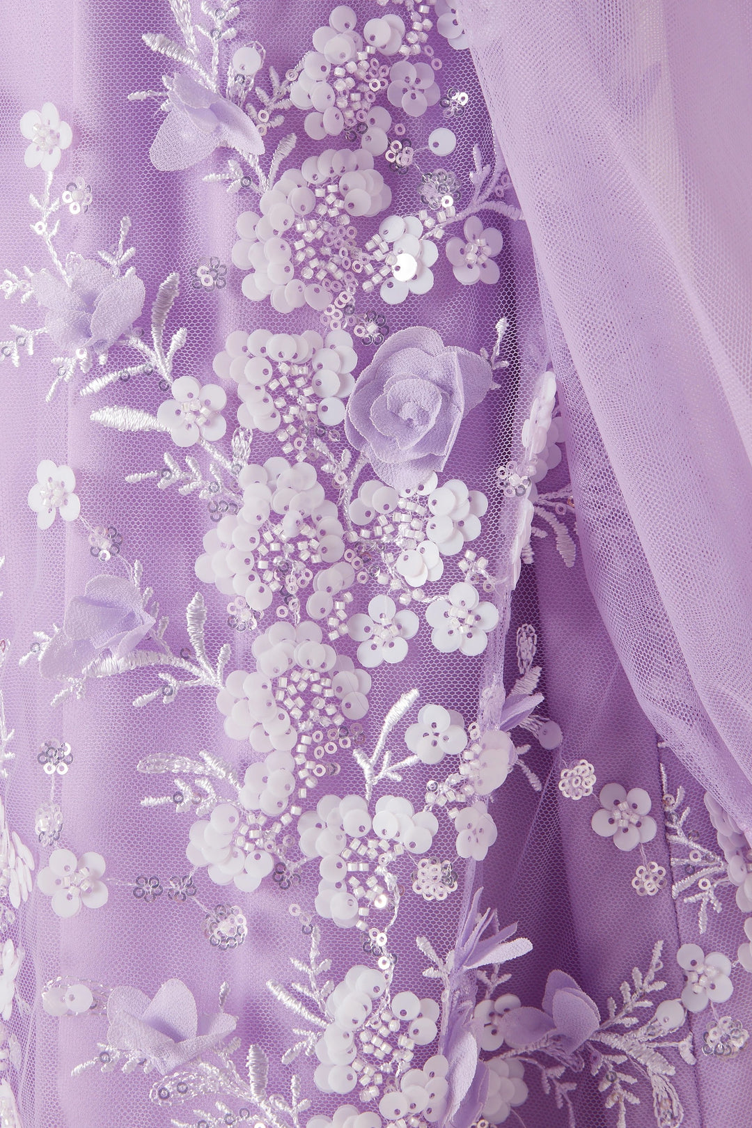 Embroidered Tulle Dress with Puff Sleeves – BLOOM