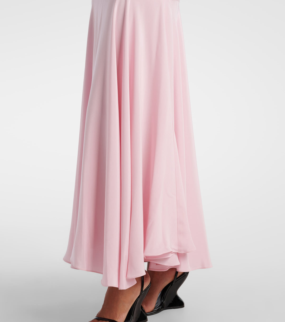 puff-sleeve gown with bow-tie shoulders – JILEEN