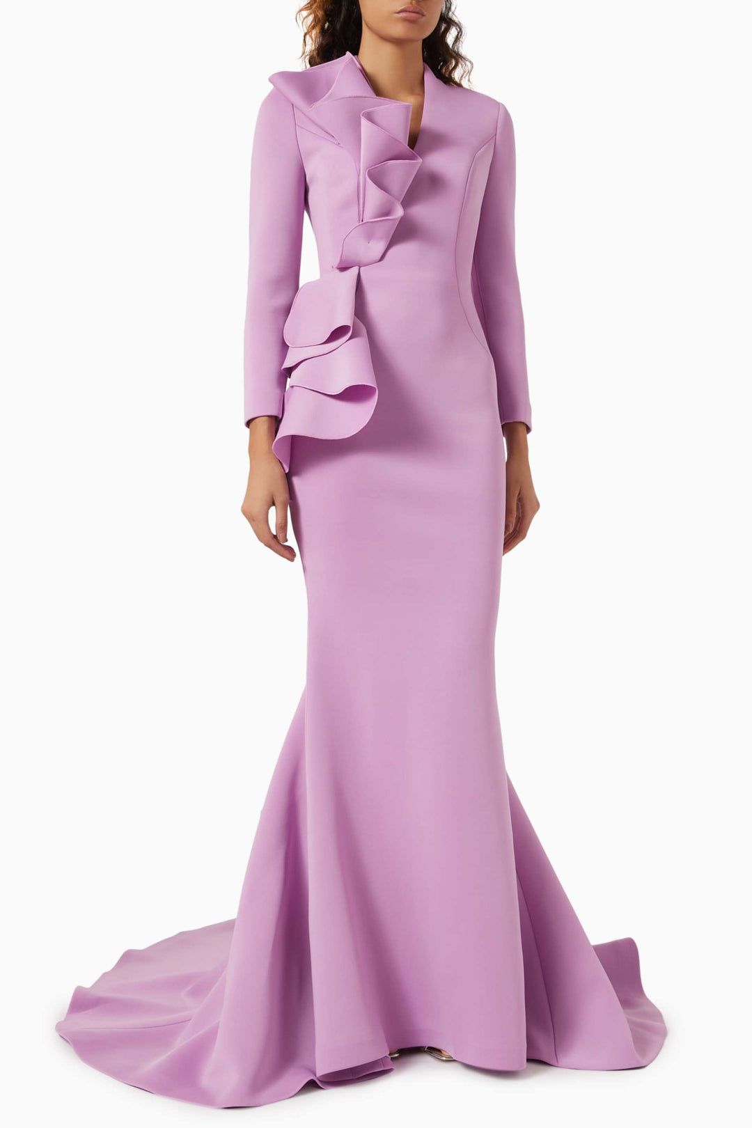 فستان من الكشكشة المنحوتة مع ذيل حورية البحر – ليلورا