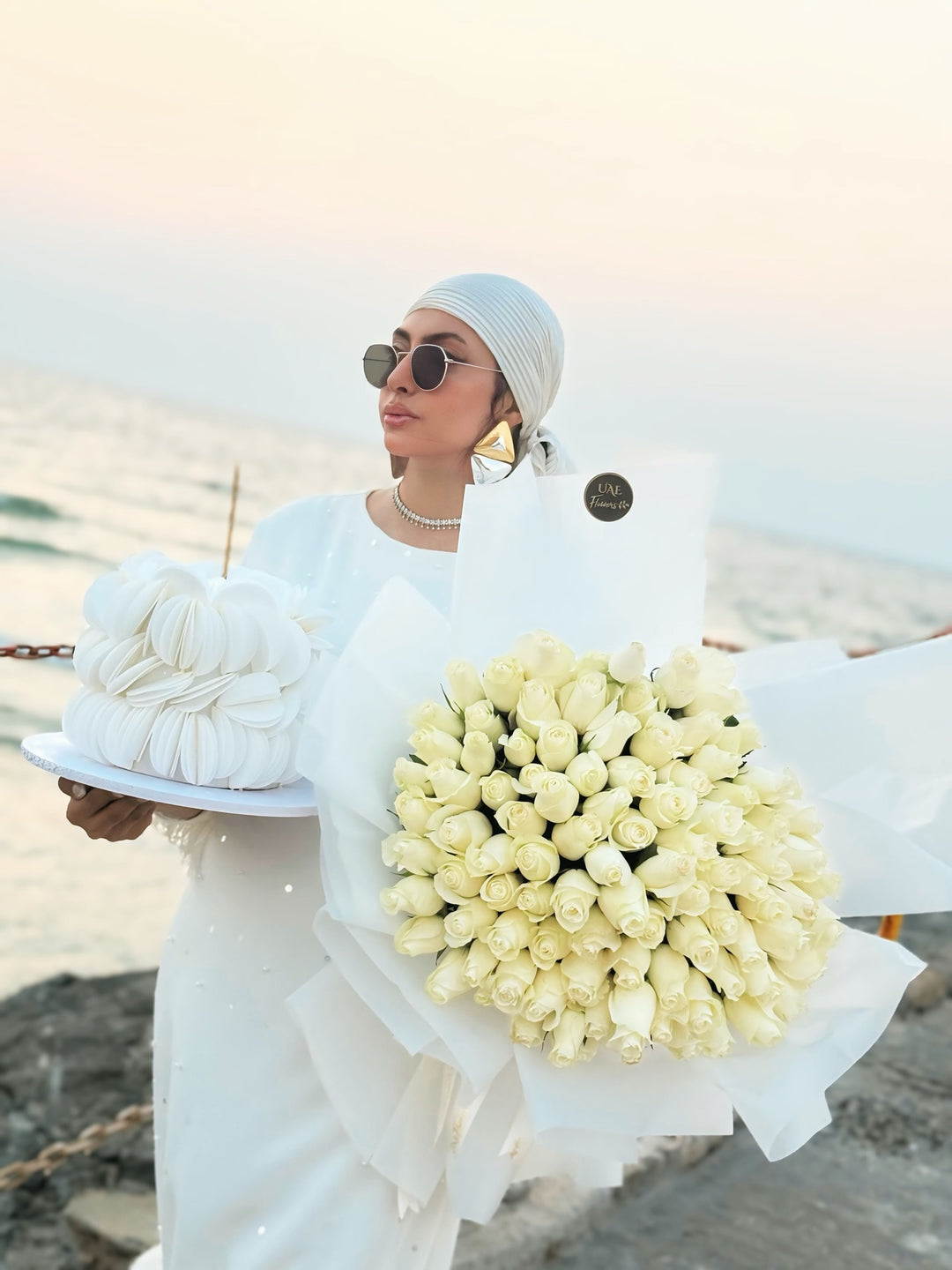 Ostrich feathered loose dress