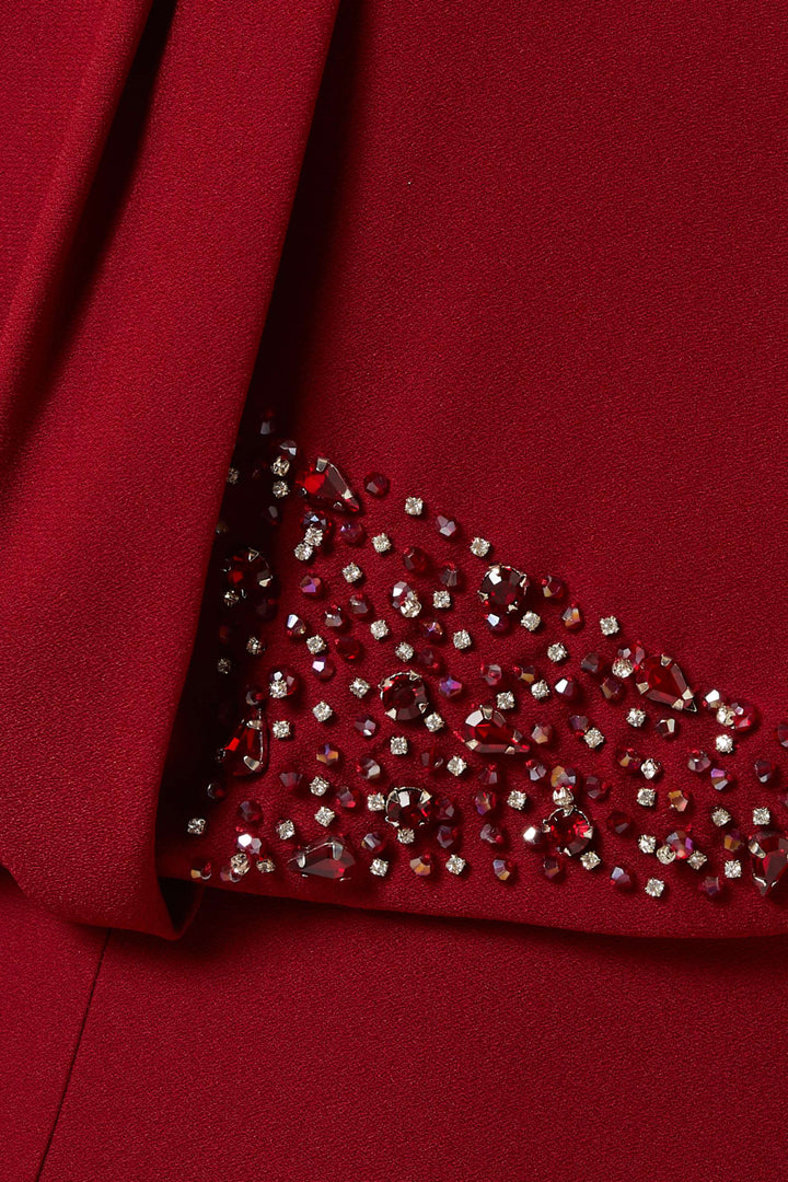 فستان بأكمام طويلة وخصر مزين – روبينا