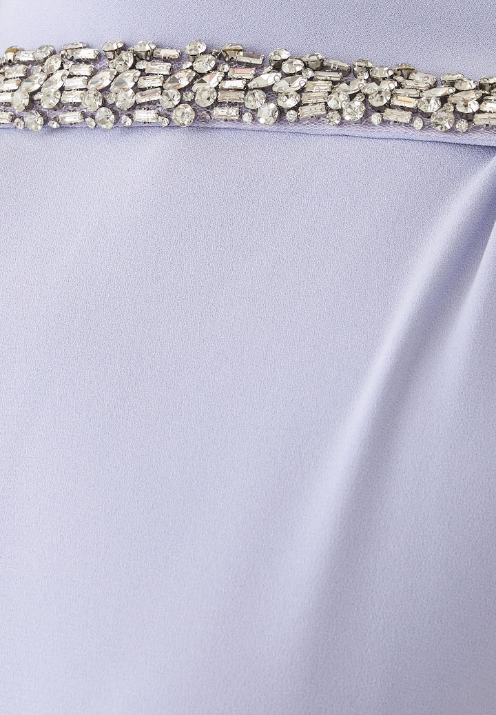 فستان عمودي بأكمام كاب مزخرف – لافينيا