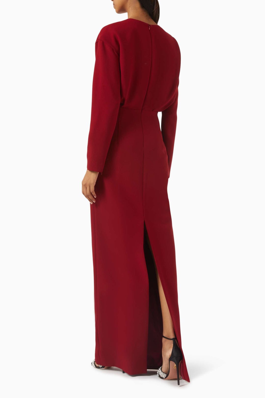 فستان بأكمام طويلة وخصر مزين – روبينا