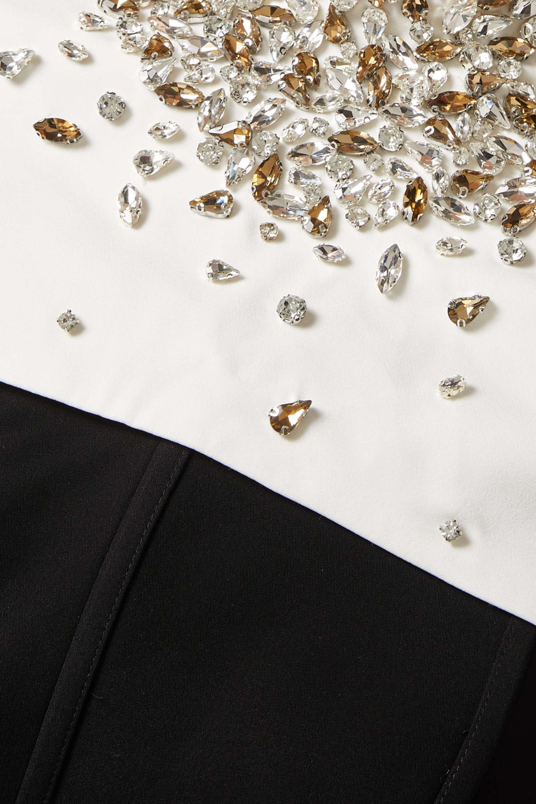 Embellished cape overlay gown – MONARCH