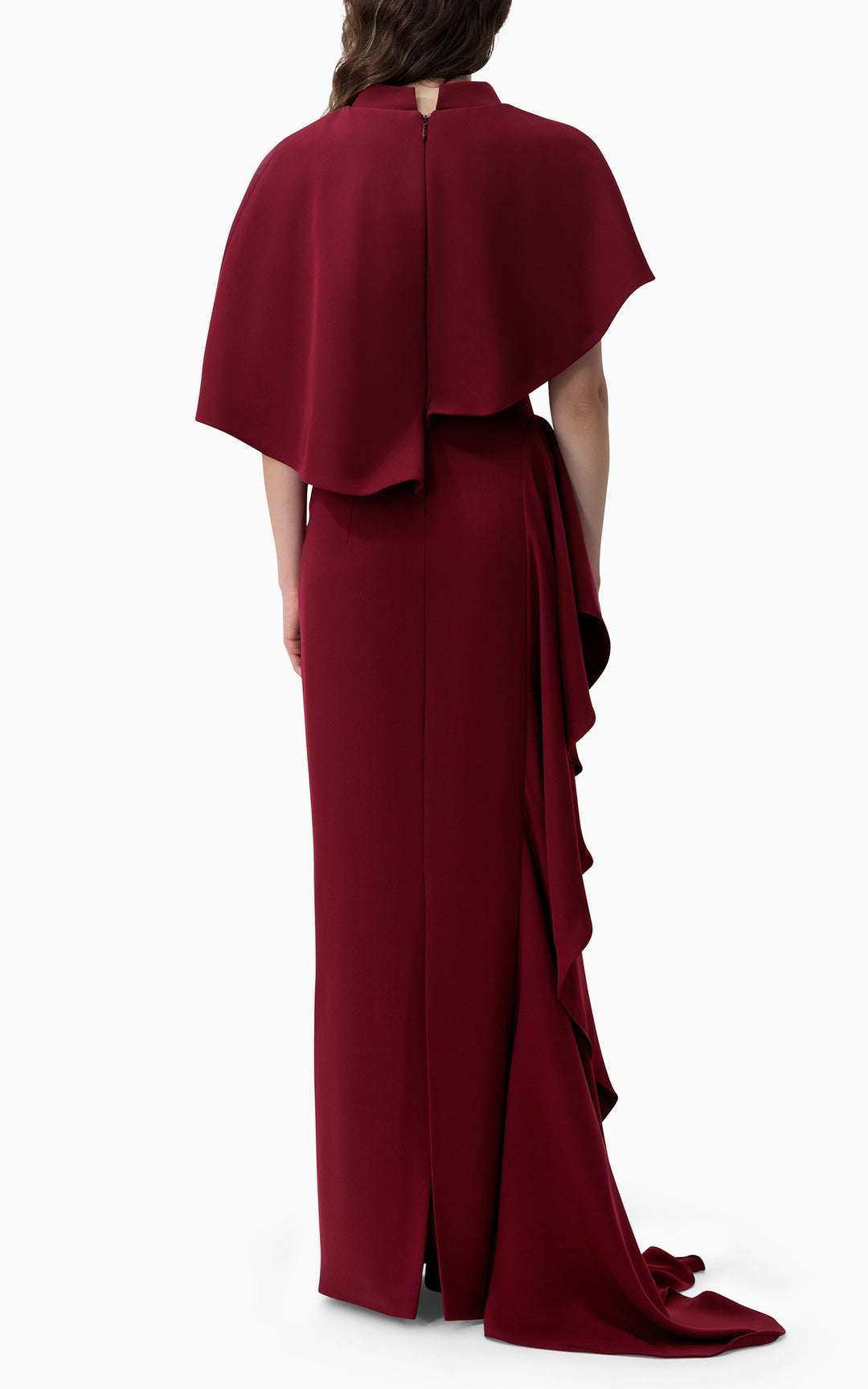 فستان عمودي بغطاء رأس مع ثنيات متتالية – ماريس