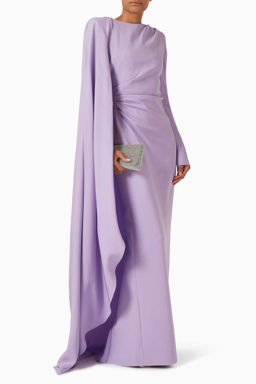 فستان منسدل بأكمام متدرجة غير متماثلة – ليلارا