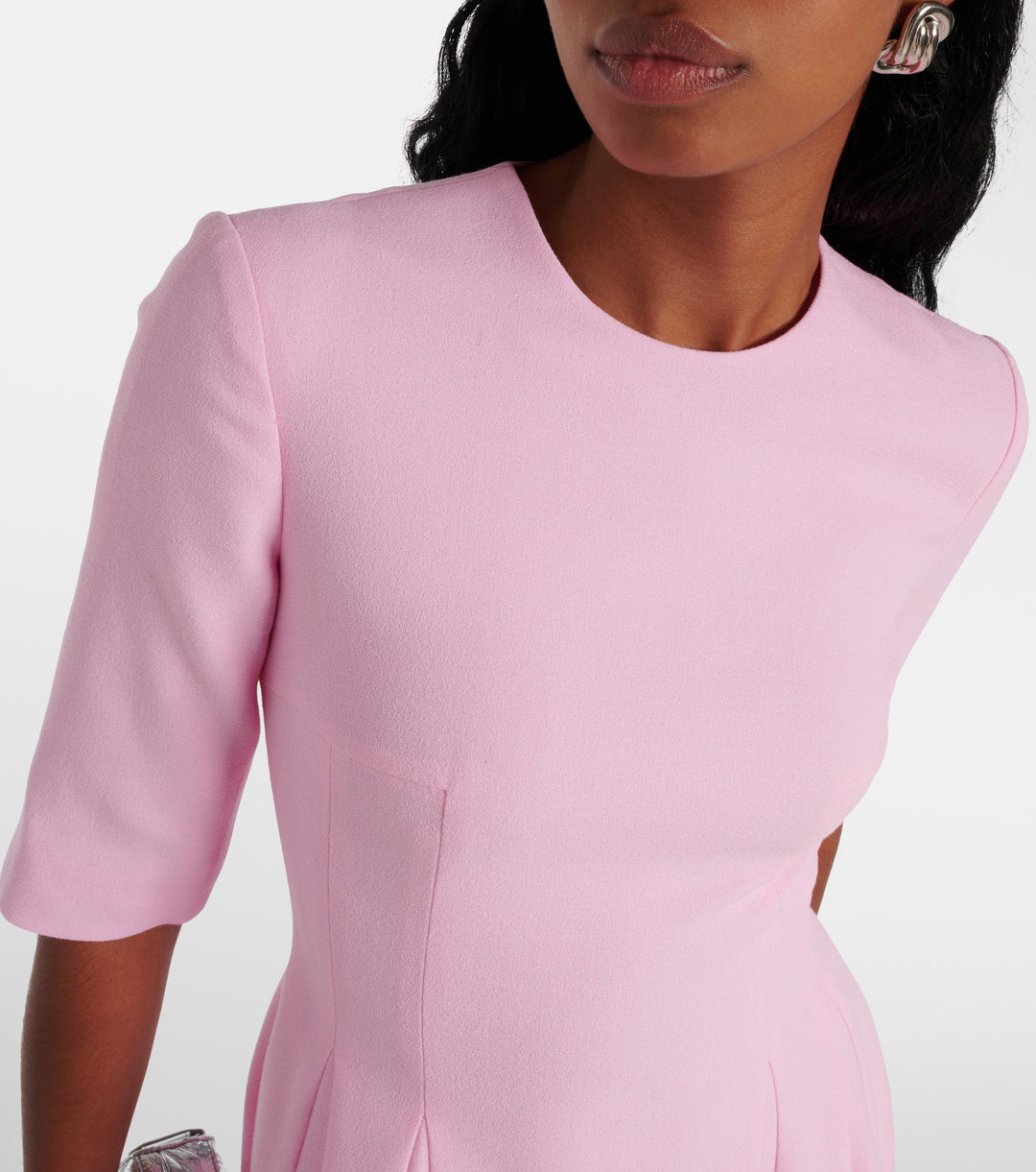 فستان ميدي واسع بأكمام نصفية – استرخاء