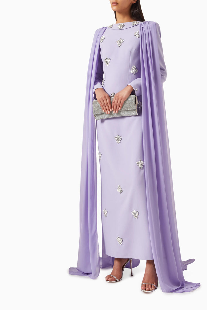 فستان كيب مزين بالكريستال – أوريليا