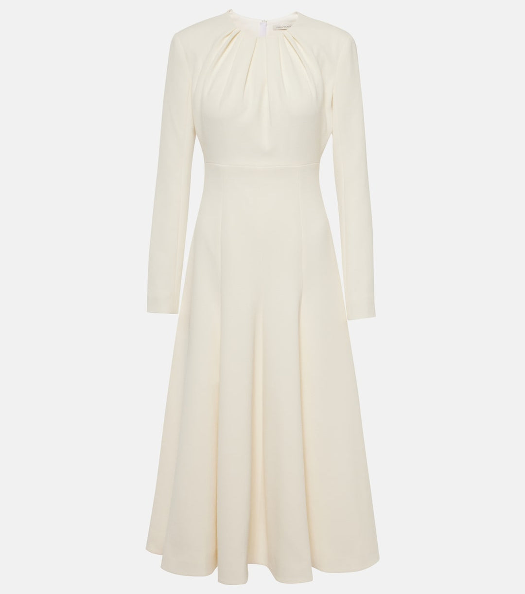 فستان ميدي بأكمام طويلة ومُجمّع – سيلينا