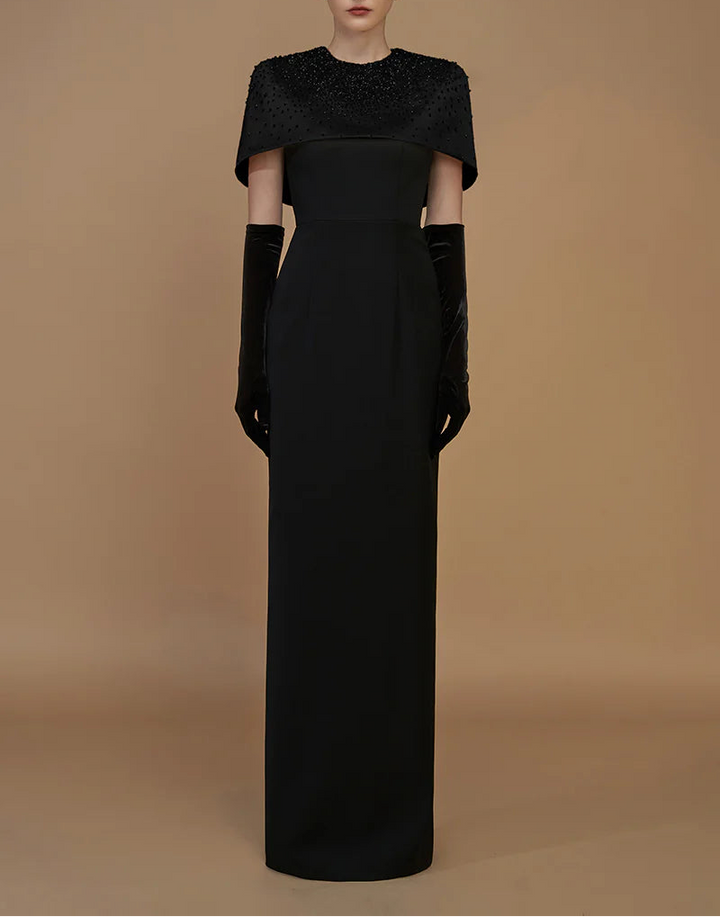 فستان عمودي قصير مزخرف – أدريانا