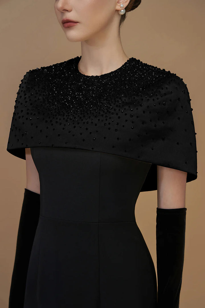 فستان عمودي قصير مزخرف – أدريانا