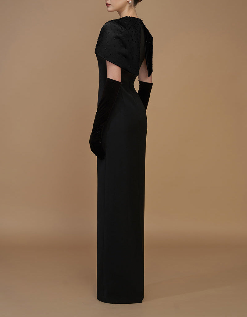 فستان عمودي قصير مزخرف – أدريانا