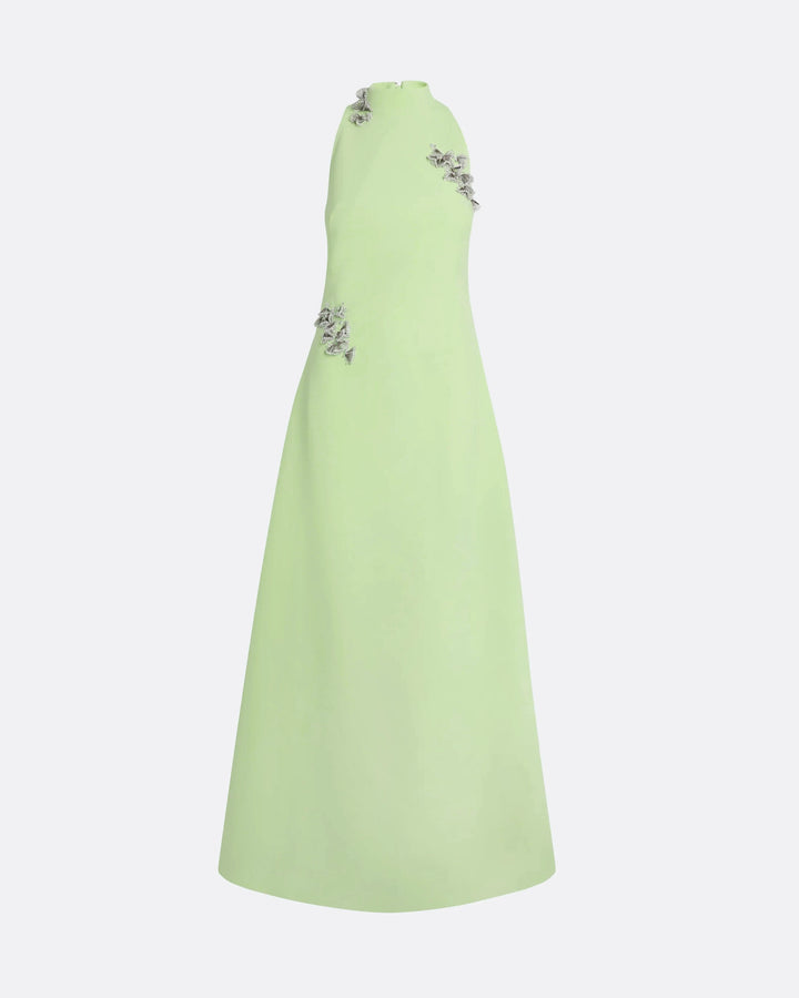 فستان بدون أكمام مزين بالفضة – مينتا