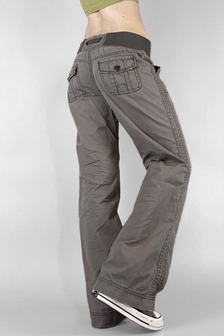 Adica Pocket Lace Up Cargo Pants