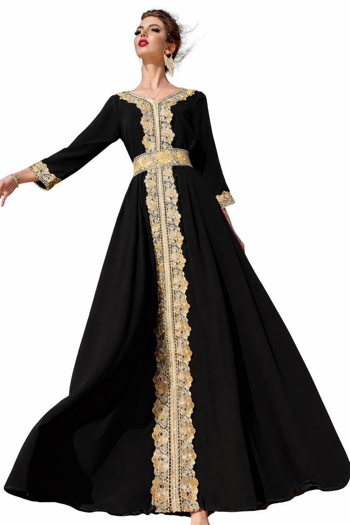 Elegant Long Sleeve Maxi Dress – VELORA