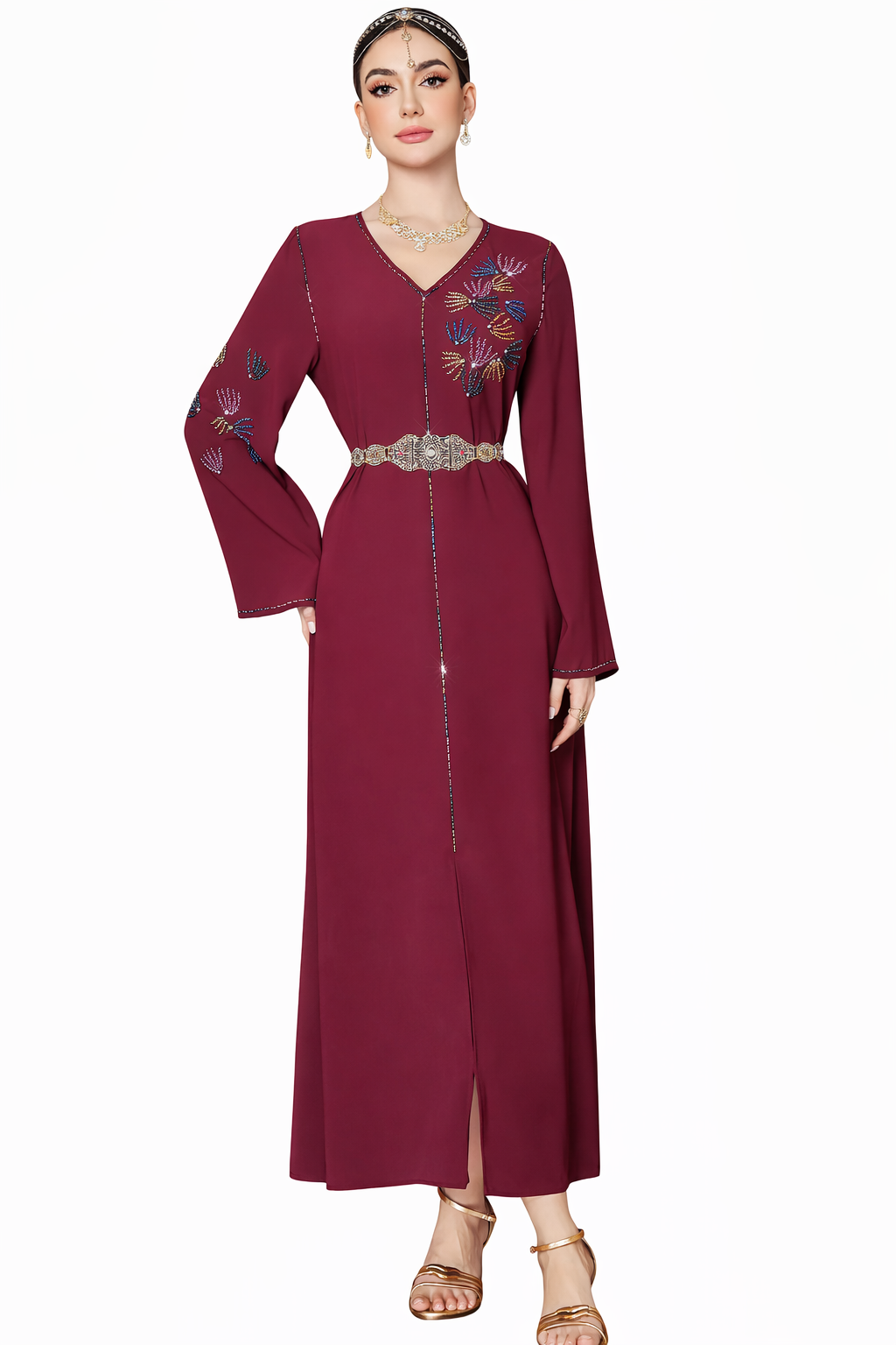 pleated sculptural evening dress with modern flow – LYRA