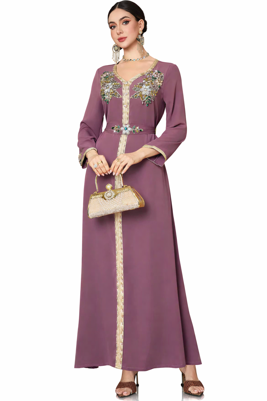 asymmetric draped evening dress with sculpted flow – SELENE