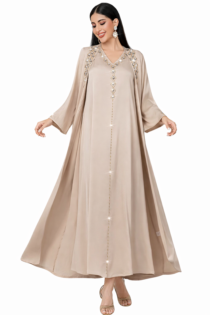 draped minimalist evening dress with fluid silhouette – ALTHEA