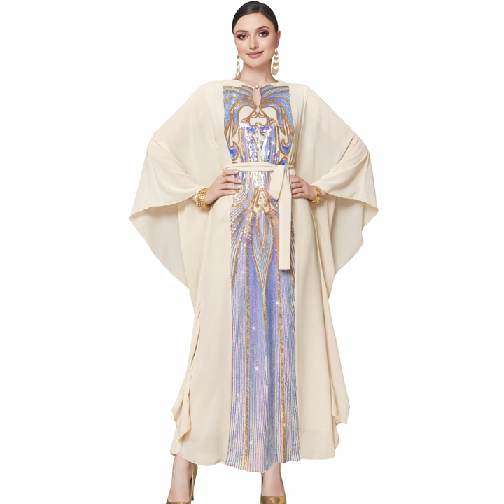 sculpted draped evening dress with modern elegance – THALASSA