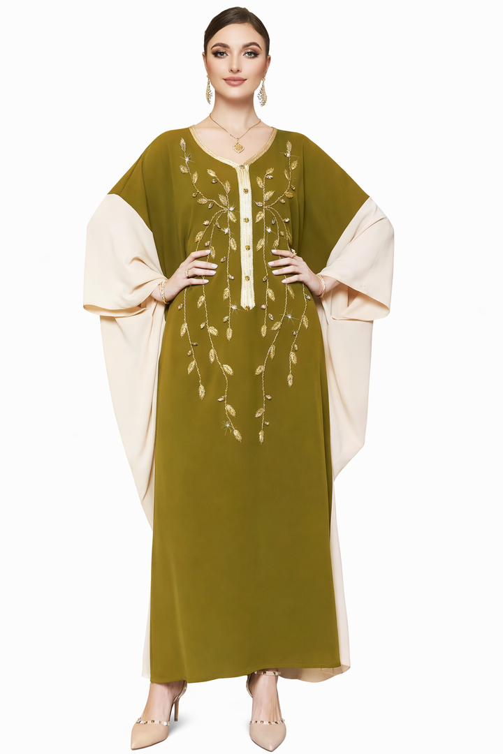 Elegant Long Sleeve Maxi Dress with Soft Structure – MARIELLE