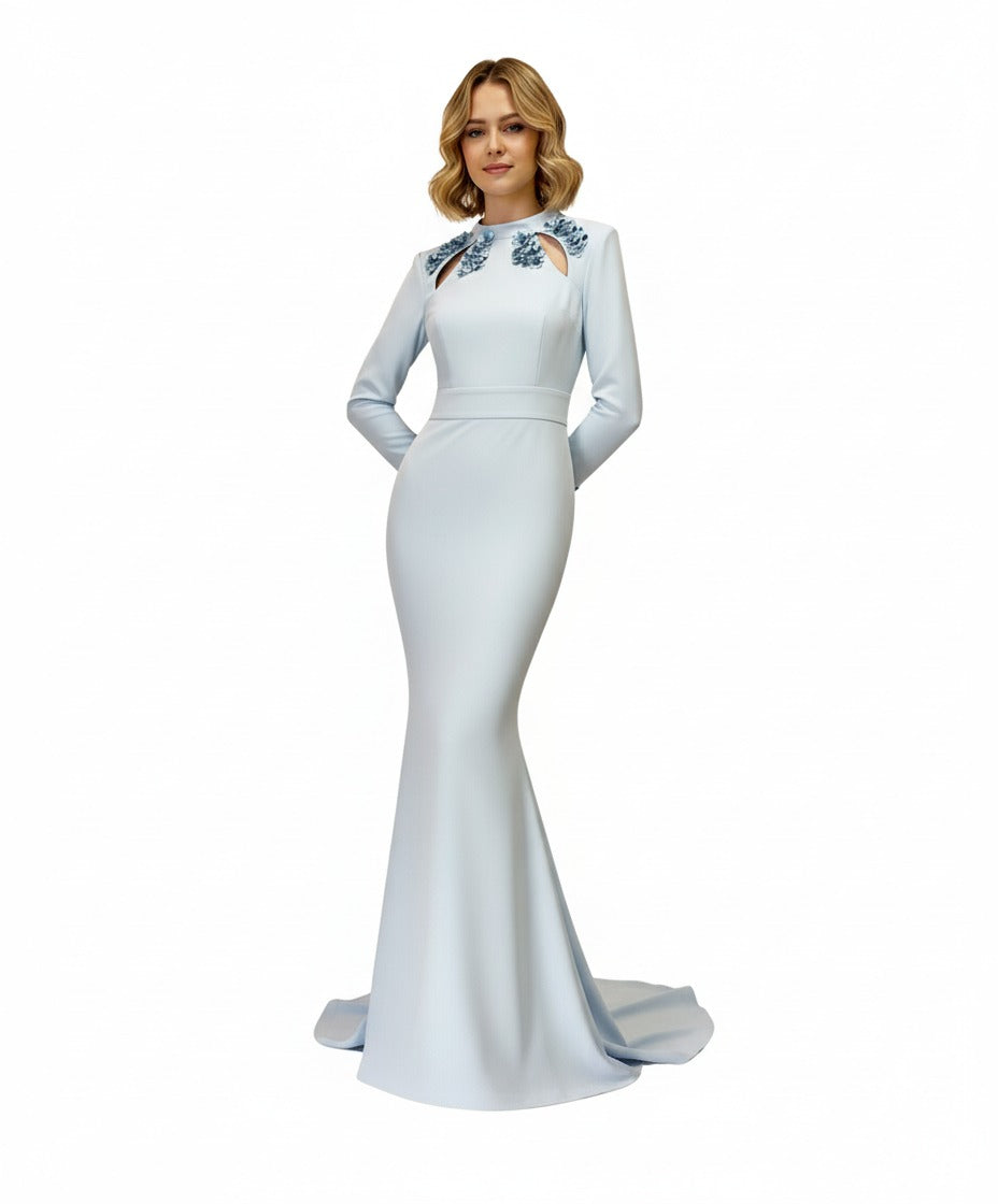 Embellished cutout mermaid gown – Lolisa