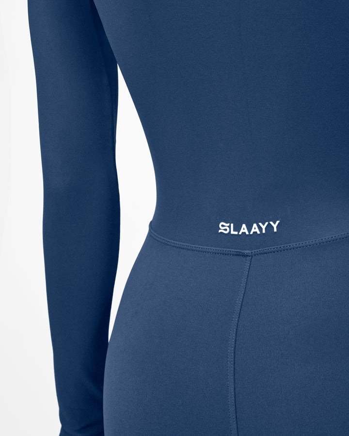 long-sleeve zip-front jumpsuit – RONES