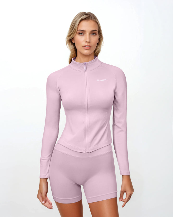 Geplooide top met uitlopende mouwen en maxi-rok set met tailleband – Rosiny 