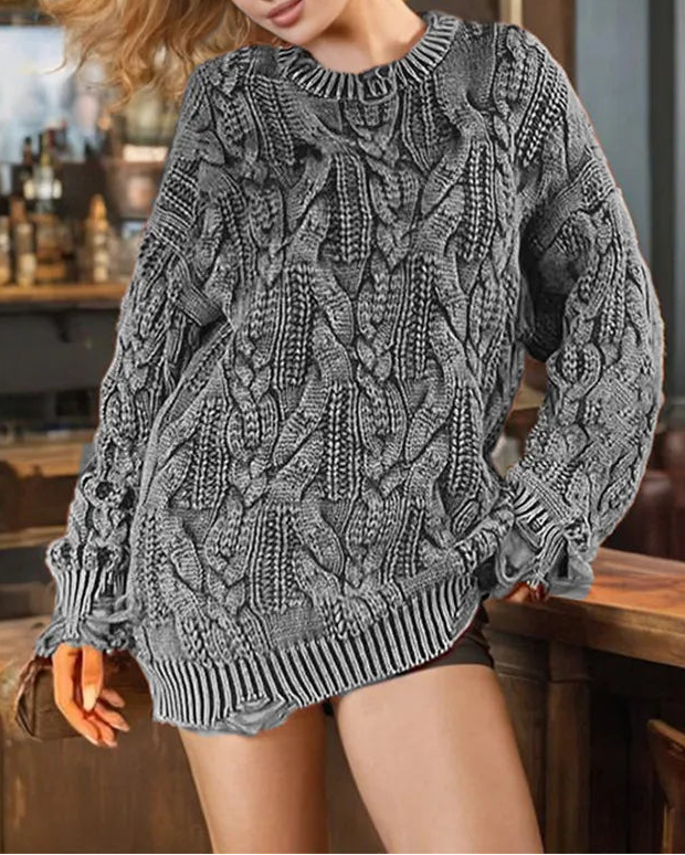 Plissiertes Oberteil mit ausgestellten Ärmeln und Maxirock-Set mit Taillengürtel – Rosiny 