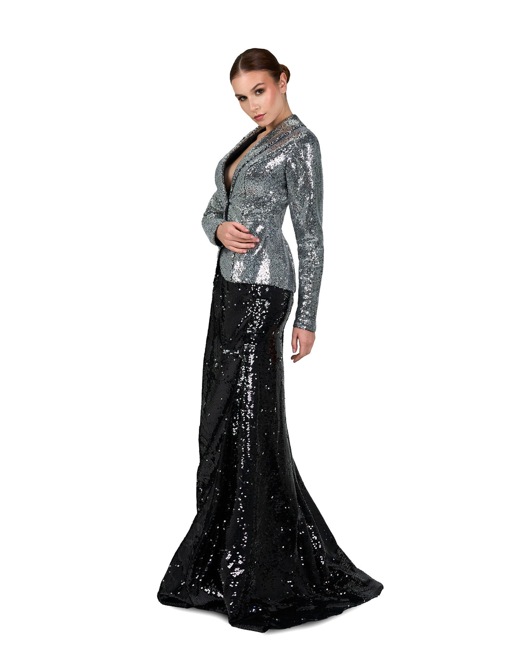 Sequined Blazer and floor-length skirt - Set