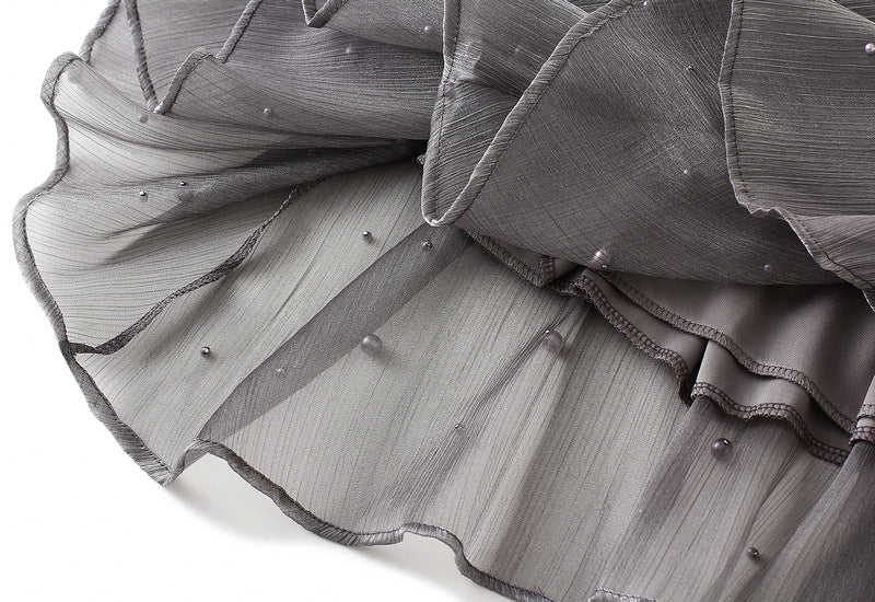 embellished tulle A-line midi skirt – MOONLIT