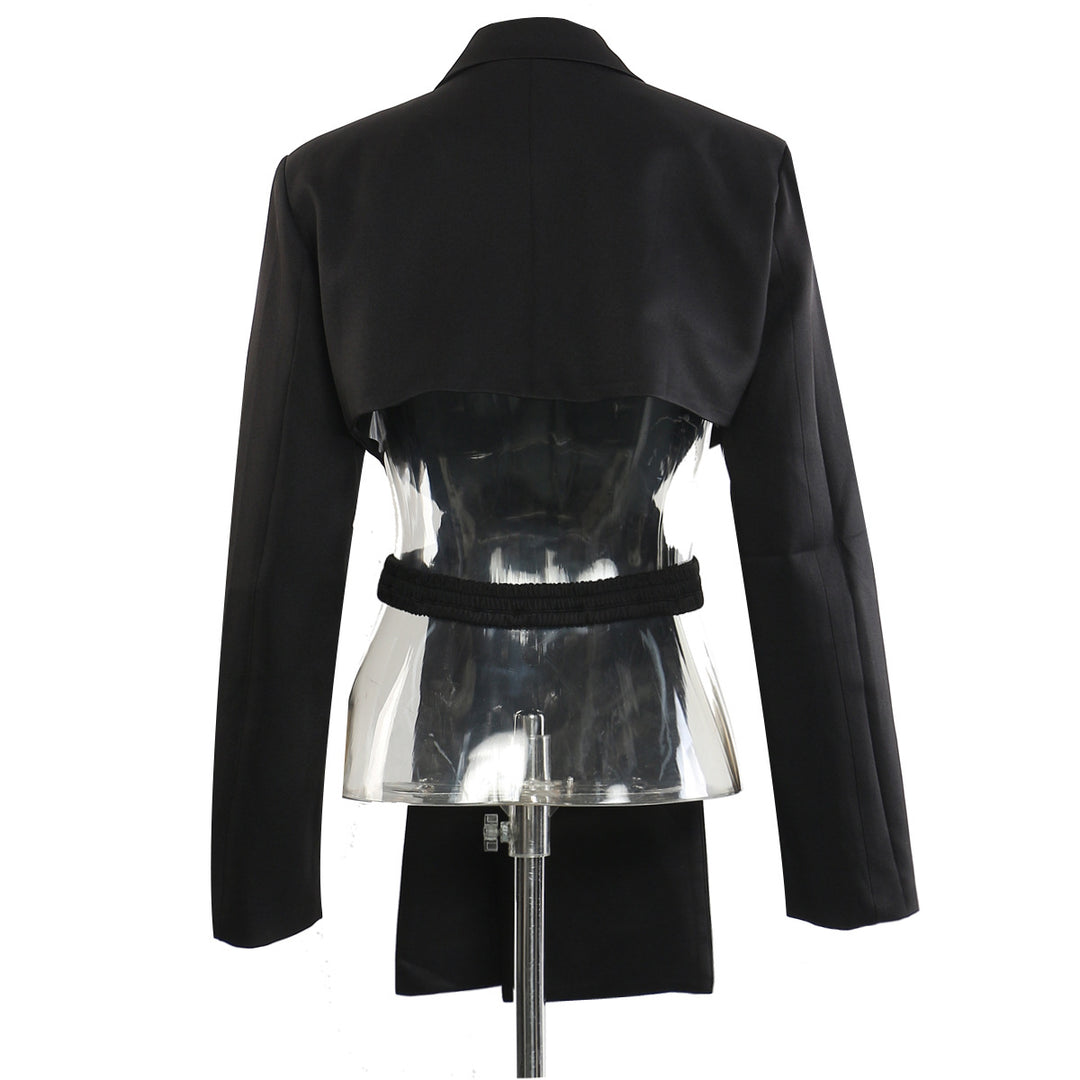 جاكيت بليزر مصمم خصيصًا بكتفين مكشوفتين - عاجي