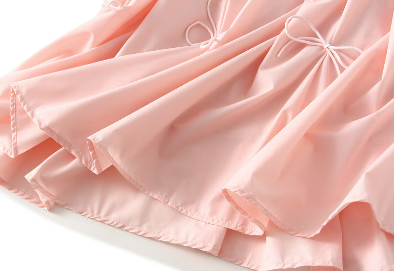 midi skirt with gathered bow detailing – FERA