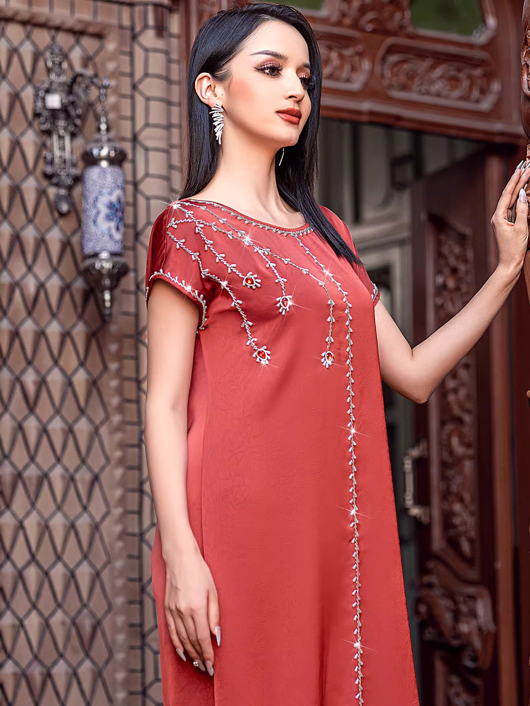 Short-Sleeve Minimalist Maxi Dress – LYRA