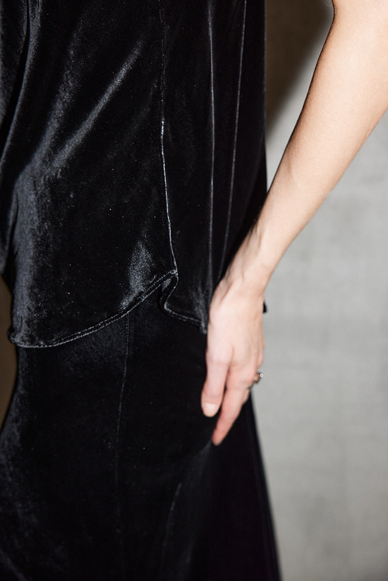 Velvet Cowl-Neck Cami Top – MISSE